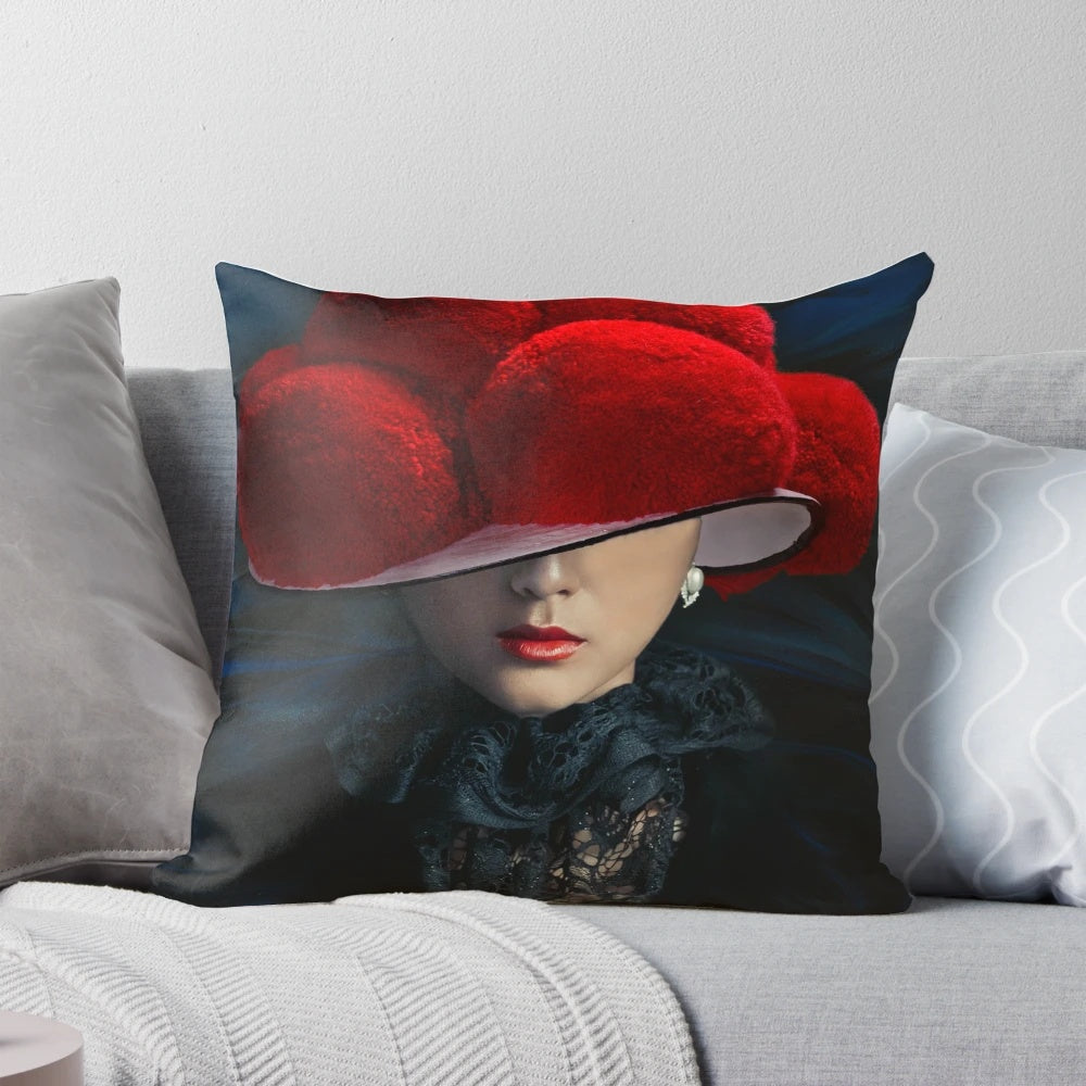 Handcrafted Black Forest Mystic Pillow with Traditional Design