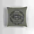 Royal Tank Regiment British Army Pillow with Camouflage Pattern and Emblem