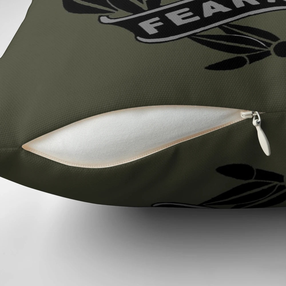 Royal Tank Regiment British Army Pillow with Camouflage Pattern and Emblem