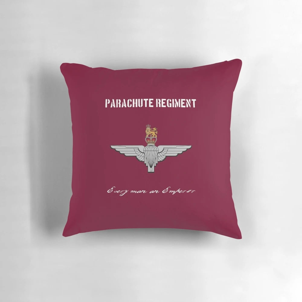 Parachute Regiment (UK - no flag) "Every Man An Emperor" Pillow