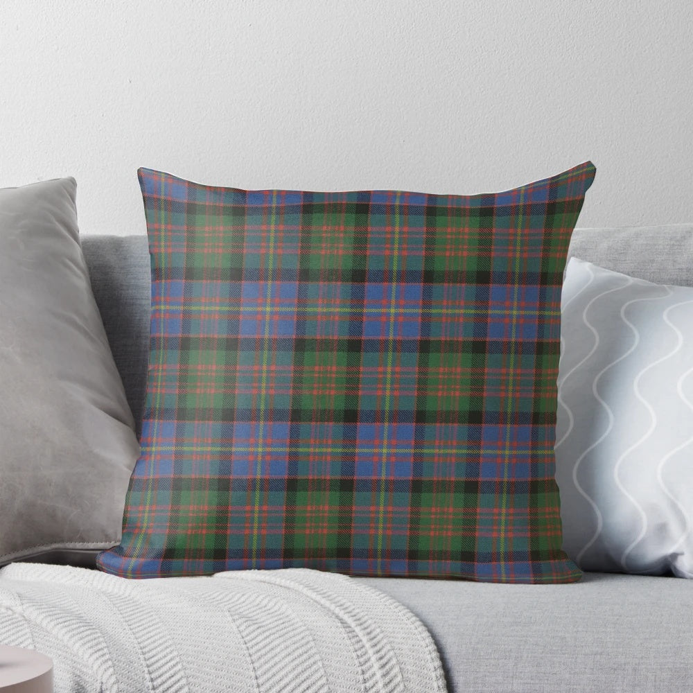 Vibrant Scottish Cameron of Erracht tartan pattern pillow