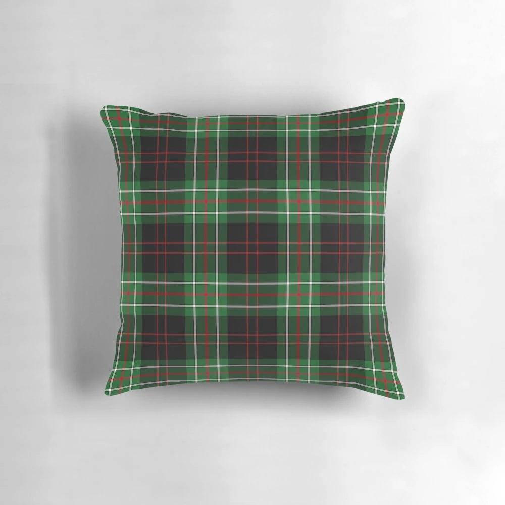 Clan MacDoiarmid tartan pattern pillow, a cozy and stylish Scottish decor piece.