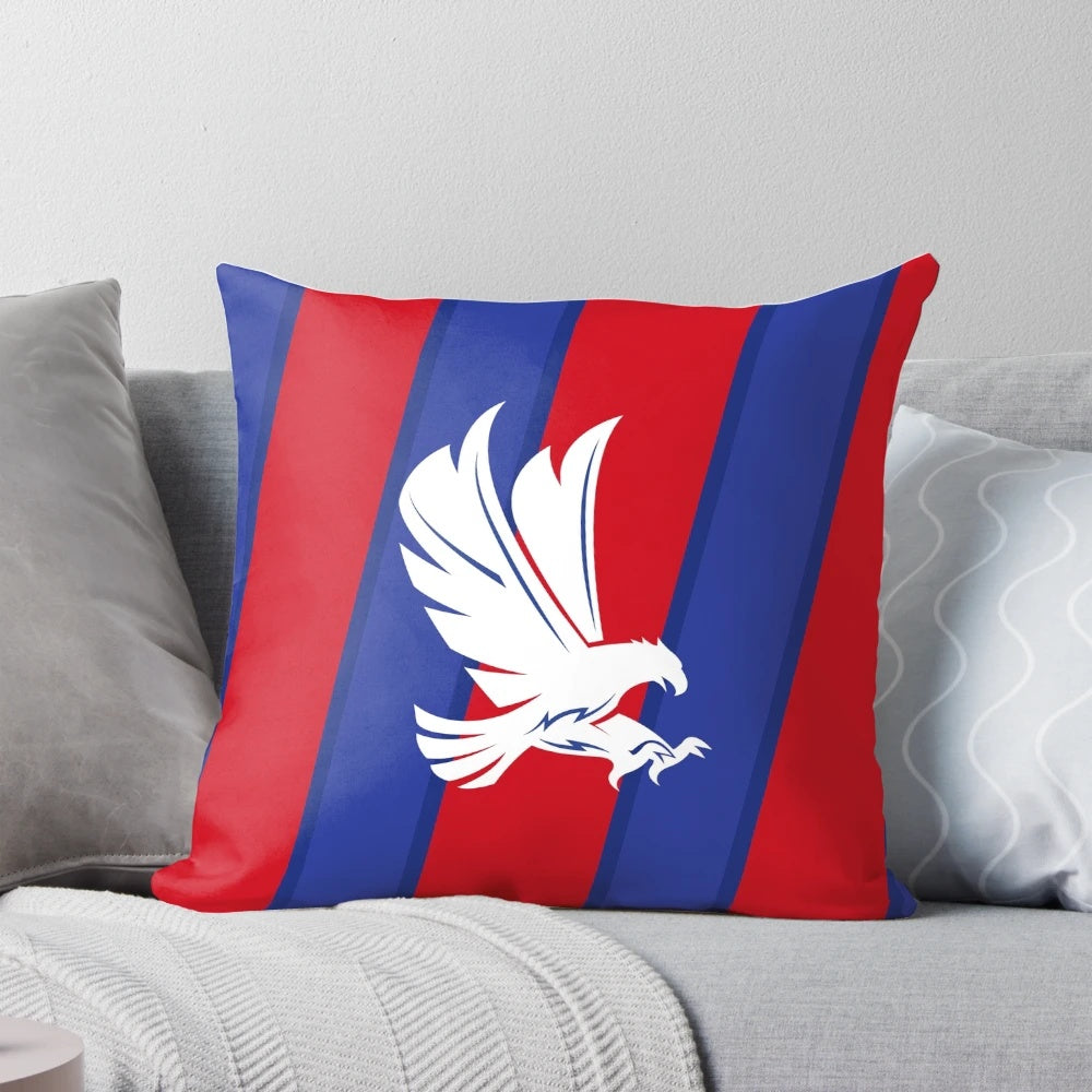 Crystal Palace FC pillow with football club's crest and colors