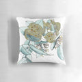 Decorative throw pillow featuring the vibrant yellow flowers of the native Australian eucalyptus mallee plant