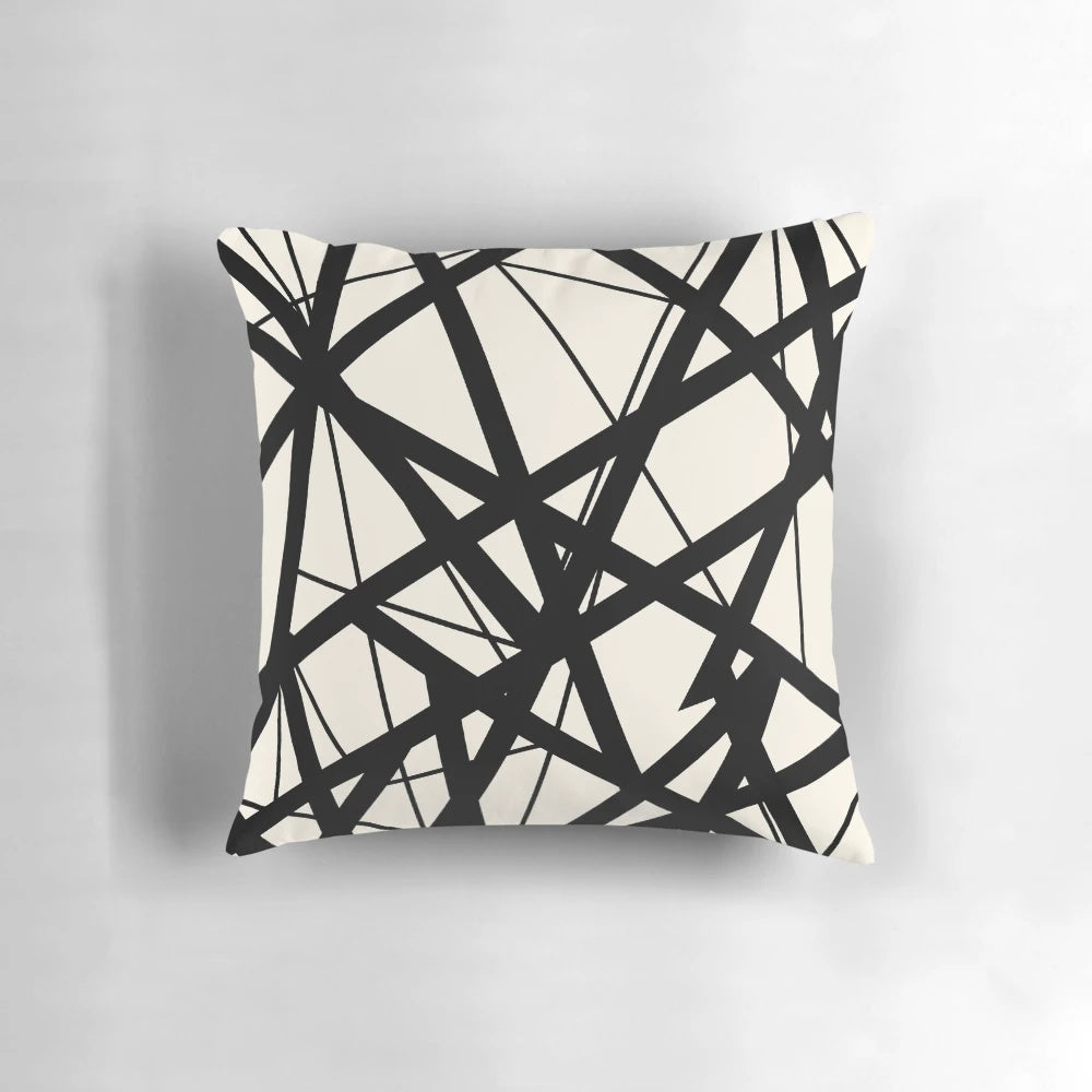 Pillow with authentic Eddie Van Halen stripes design, honoring the iconic Frankenstrat guitar.