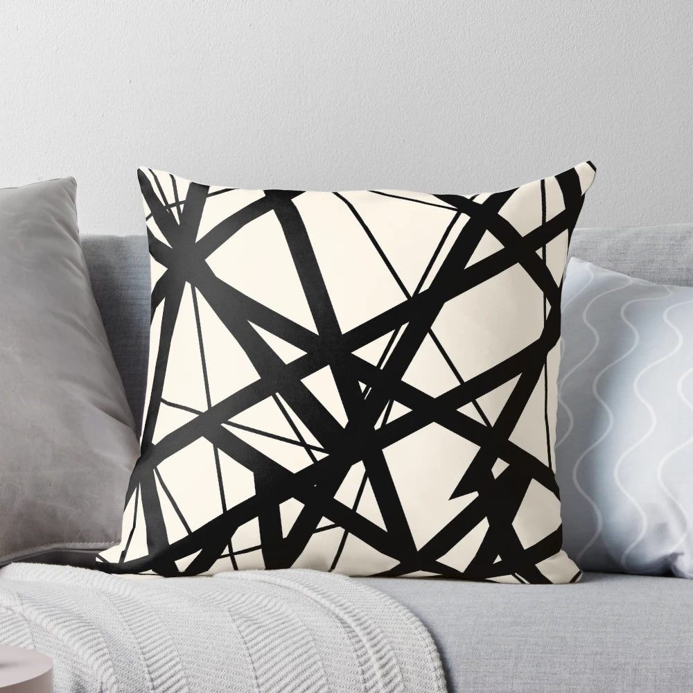Pillow with authentic Eddie Van Halen stripes design, honoring the iconic Frankenstrat guitar.