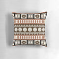 Fijian masi tapa cloth pillow featuring traditional south pacific island design