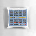 HST Class 43 'Powercar' Pillow featuring the iconic British Intercity 125 locomotive