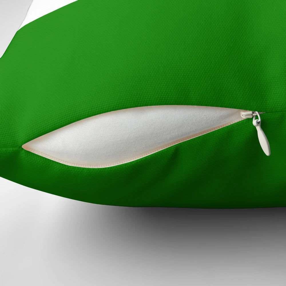Indian flag printed on a soft, high-quality pillow for patriotic home decor