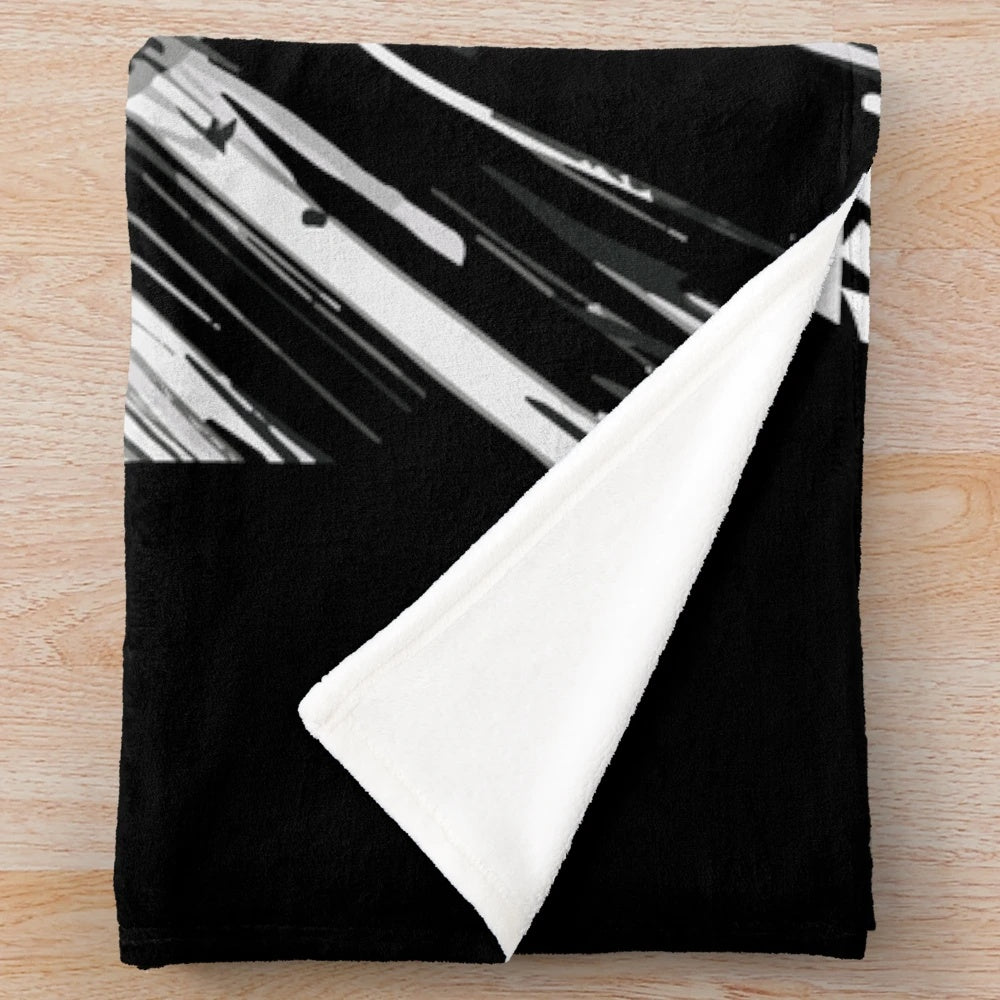 Initial D AE86 and FD RX-7 plush blanket featuring iconic Japanese drift cars