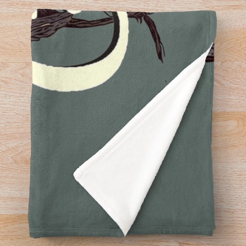 Soft and cozy plush blanket featuring a Cherokee headdress design