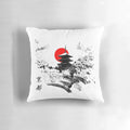 Decorative pillow featuring traditional Japanese Kyoto imagery and design