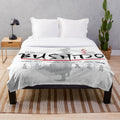 Plush blanket with a Bushido or Japanese samurai warrior design