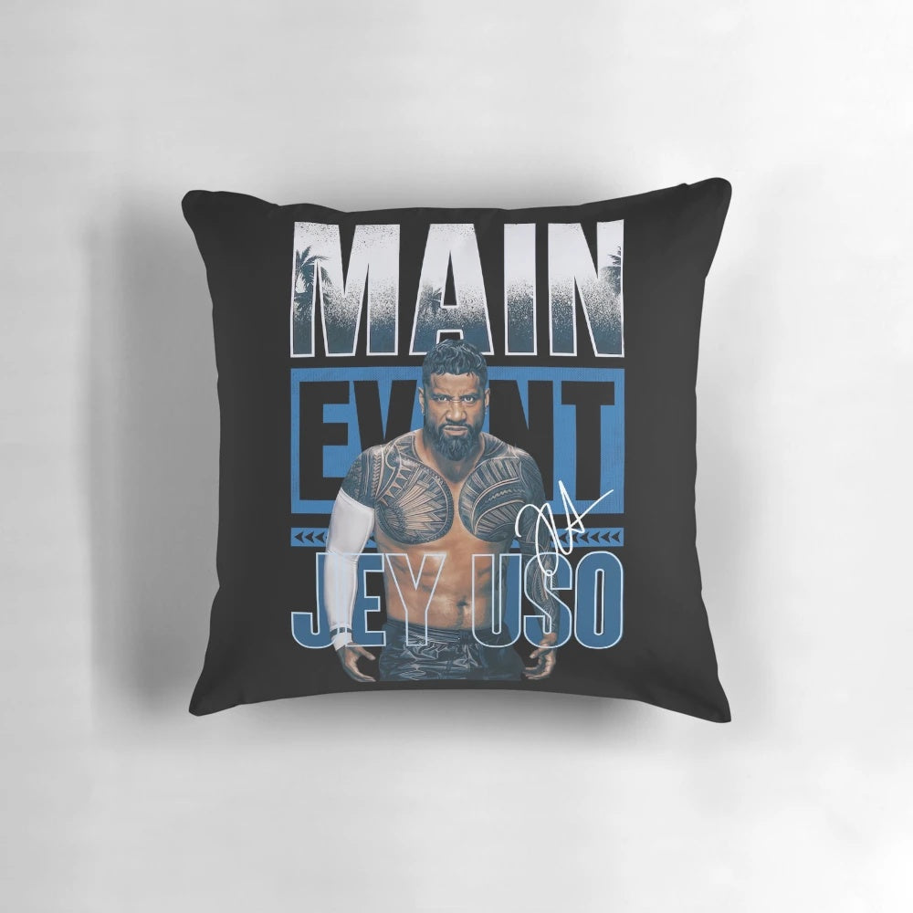 Soft and plush Jey Uso wrestler pillow for WWE fans