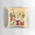 Colorful pillow featuring the flag of Lebanon and the iconic cedar tree