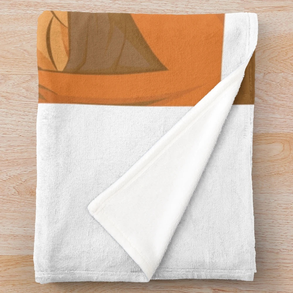 Son Goku Plush Blanket featuring the iconic Saiyan warrior from the Dragon Ball anime series