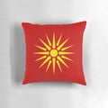 Macedonian Vergina Sun Pattern Decorative Throw Pillow