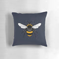 Manchester bee worker symbol on a soft, plush pillow