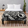 Mayan gods plush blanket featuring ancient Mesoamerican cultural symbols