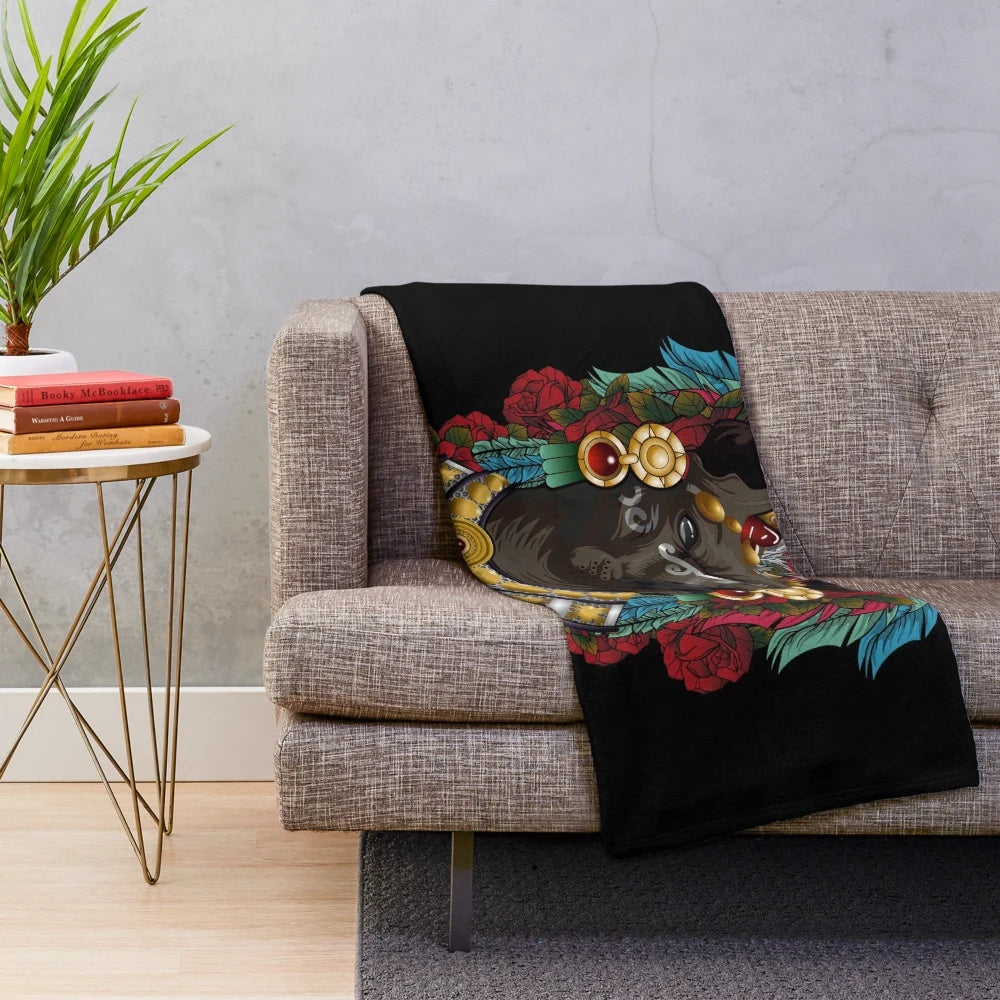 Xoloitzcuintli dog breed plush blanket
