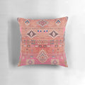 Vibrant traditional Moroccan Berber rug design printed on a soft, plush pillow.
