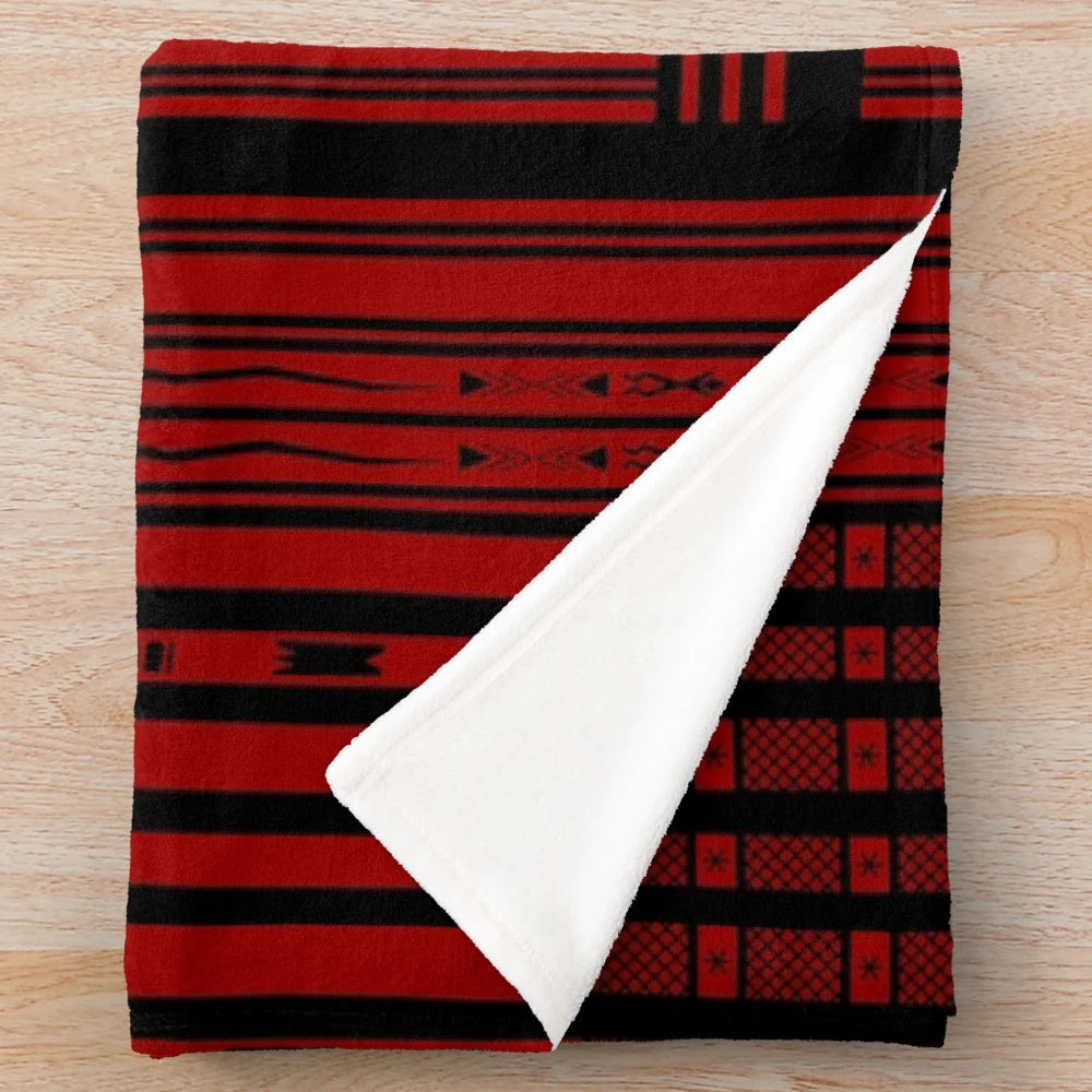 Mountain Province Weave Plush Blanket featuring Igorot-inspired tribal patterns
