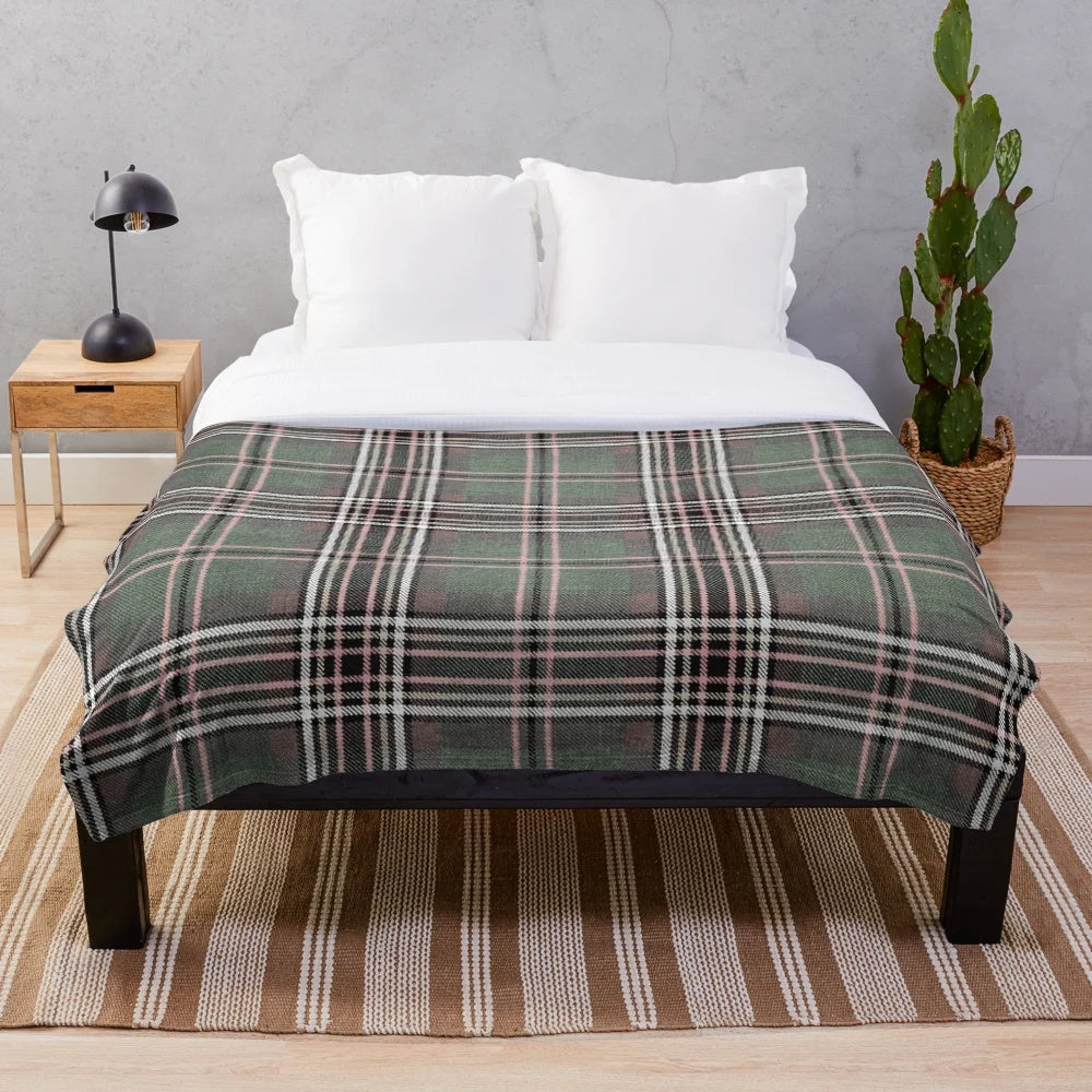 Murphy Tartan Weathered Plush Blanket