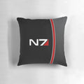 N7 Mass Effect emblem printed on a plush, comfortable pillow