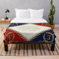 Napoleonic French '3me' regimental flag 1804 plush blanket