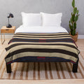 Cozy plush blanket featuring traditional Navajo weavings and designs