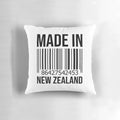 Soft, plush pillow featuring the iconic silver fern, a symbol of New Zealand