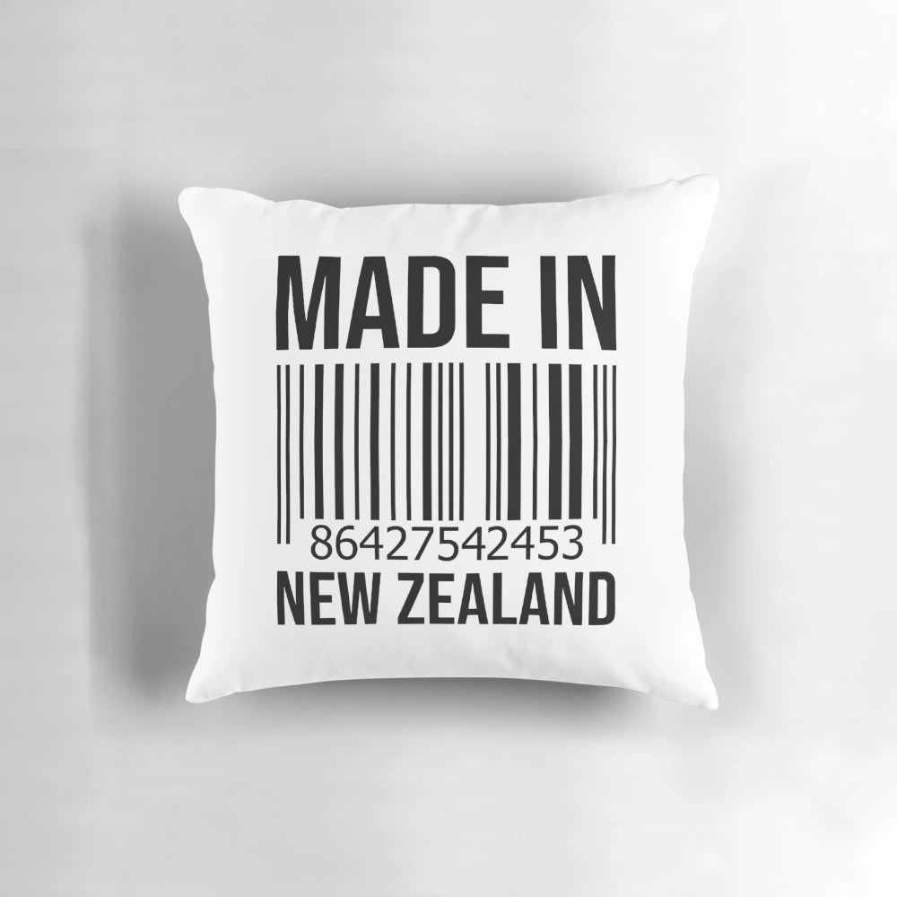 Soft, plush pillow featuring the iconic silver fern, a symbol of New Zealand