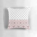 Vibrant Palestinian Kufiya Pillow showcasing traditional Tatreez embroidery art