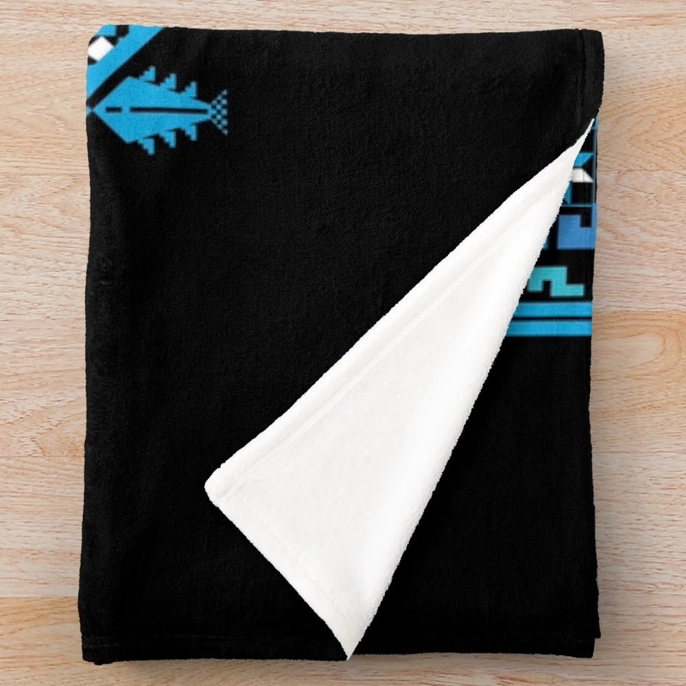 Palestinian Embroidery Tatreez Cross Stitch Art Design Plush Blanket