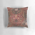 Decorative throw pillow with traditional Persian carpet design