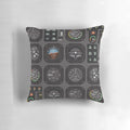 Pillow featuring realistic pilot flight instruments and aviation design for pilots and aviation enthusiasts