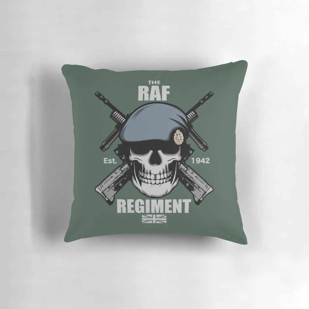 RAF Regiment Pillow with Regimental Crest and Insignia