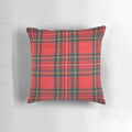 Cozy royal stewart tartan pattern pillow made of high-quality scottish wool