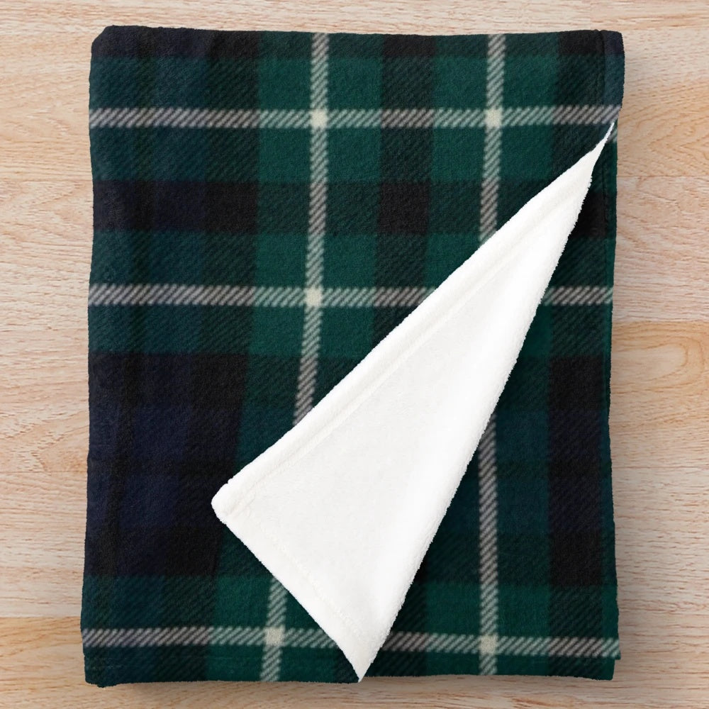 Graham of Montrose Scottish tartan plush blanket