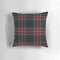 Stewart Black Scottish Tartan Pillow