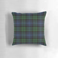 Black Watch ancient Scottish tartan pattern printed on a high-quality pillow