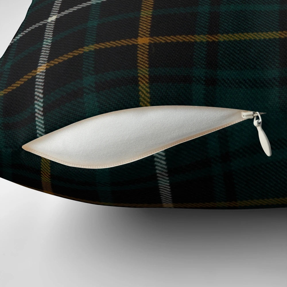 MacAlpine Scottish Tartan Decorative Pillow with Traditional Plaid Pattern