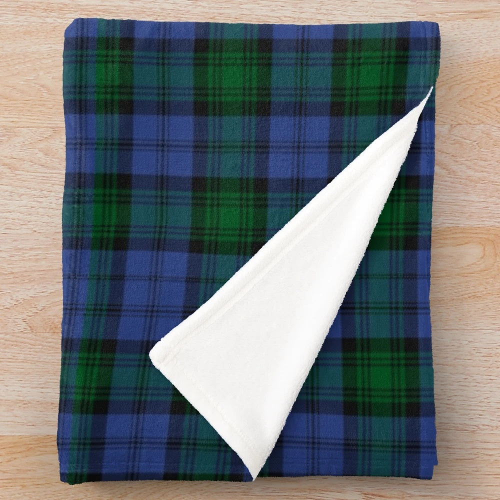 Kerr Clan Hunting Tartan Plush Blanket
