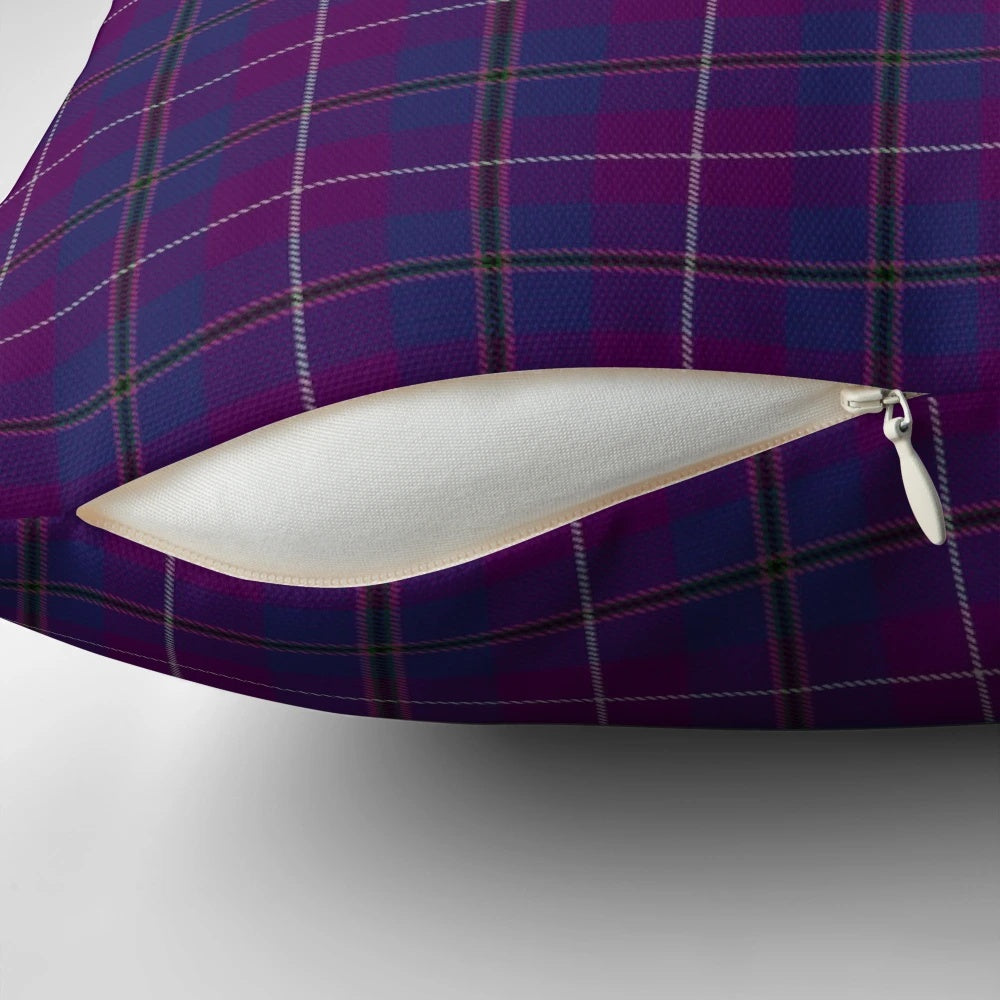 Vibrant Scottish tartan 'Pride of Glencoe' pattern pillow for cozy and stylish home decor