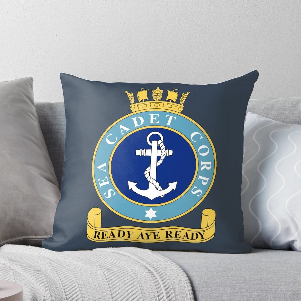 Sea Cadets United Kingdom Insignia Embroidered Pillow