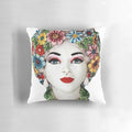 Moro's Head II Pillow, a vibrant and traditional Sicilian-themed decorative accent pillow
