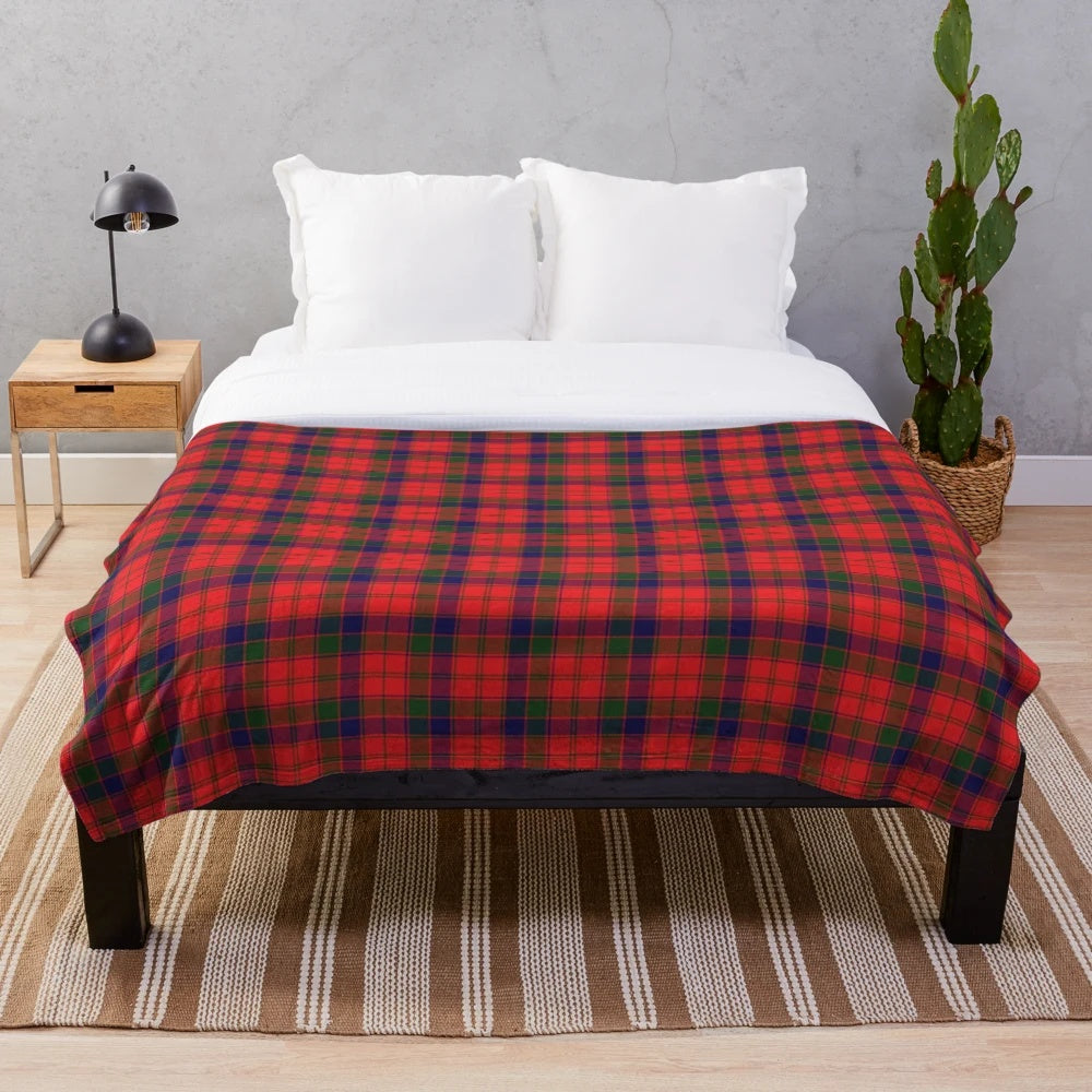 Clan Robertson tartan plush blanket