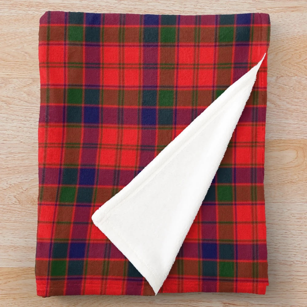 Clan Robertson tartan plush blanket
