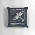 Supermarine Spitfire Pillow with Iconic Roundel and RAF Insignia