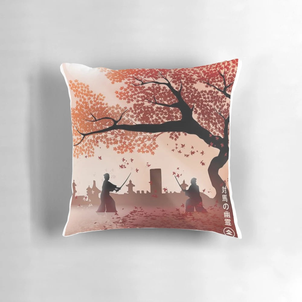 Tsushima Samurai Pillow - Celebrate the Honor and Courage of Jin from Ghost of Tsushima